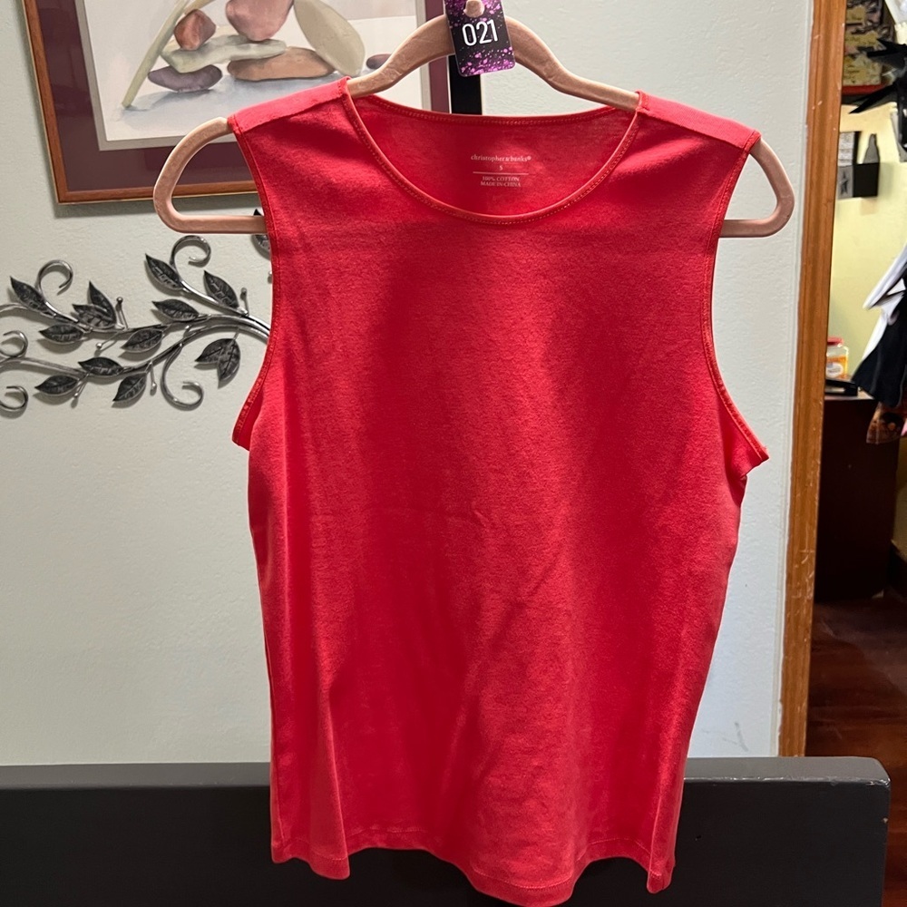 NWOT Women's Peach Sleeveless Top Size S #021